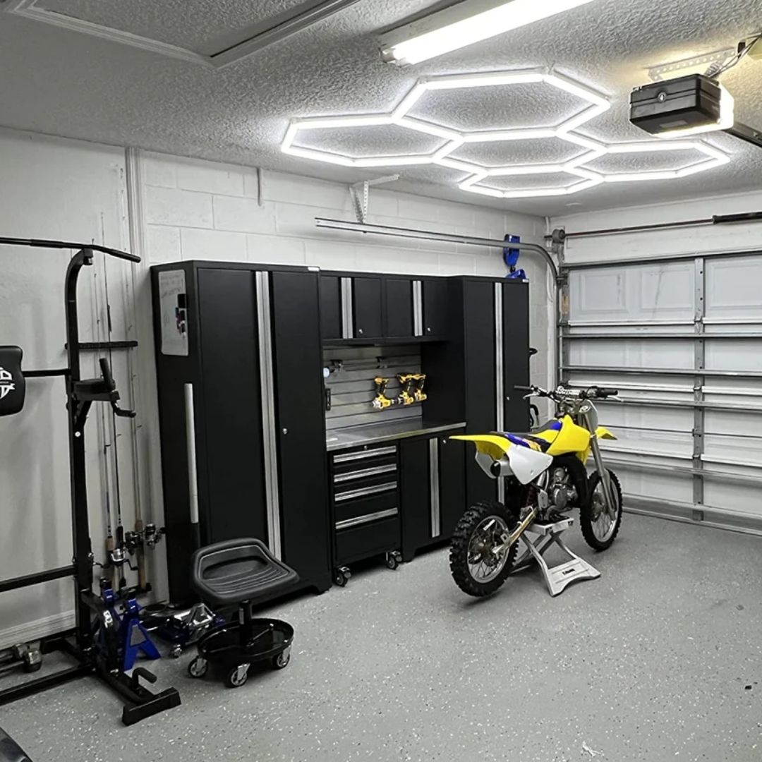 FACEBOOK FLASH SALE for 5X Hexagon LED Light Kit, No Border, Grid Series, Super Bright Daylight White 6500K