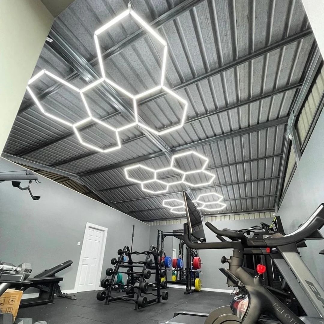 FACEBOOK FLASH SALE for 5X Hexagon LED Light Kit, No Border, Grid Series, Super Bright Daylight White 6500K