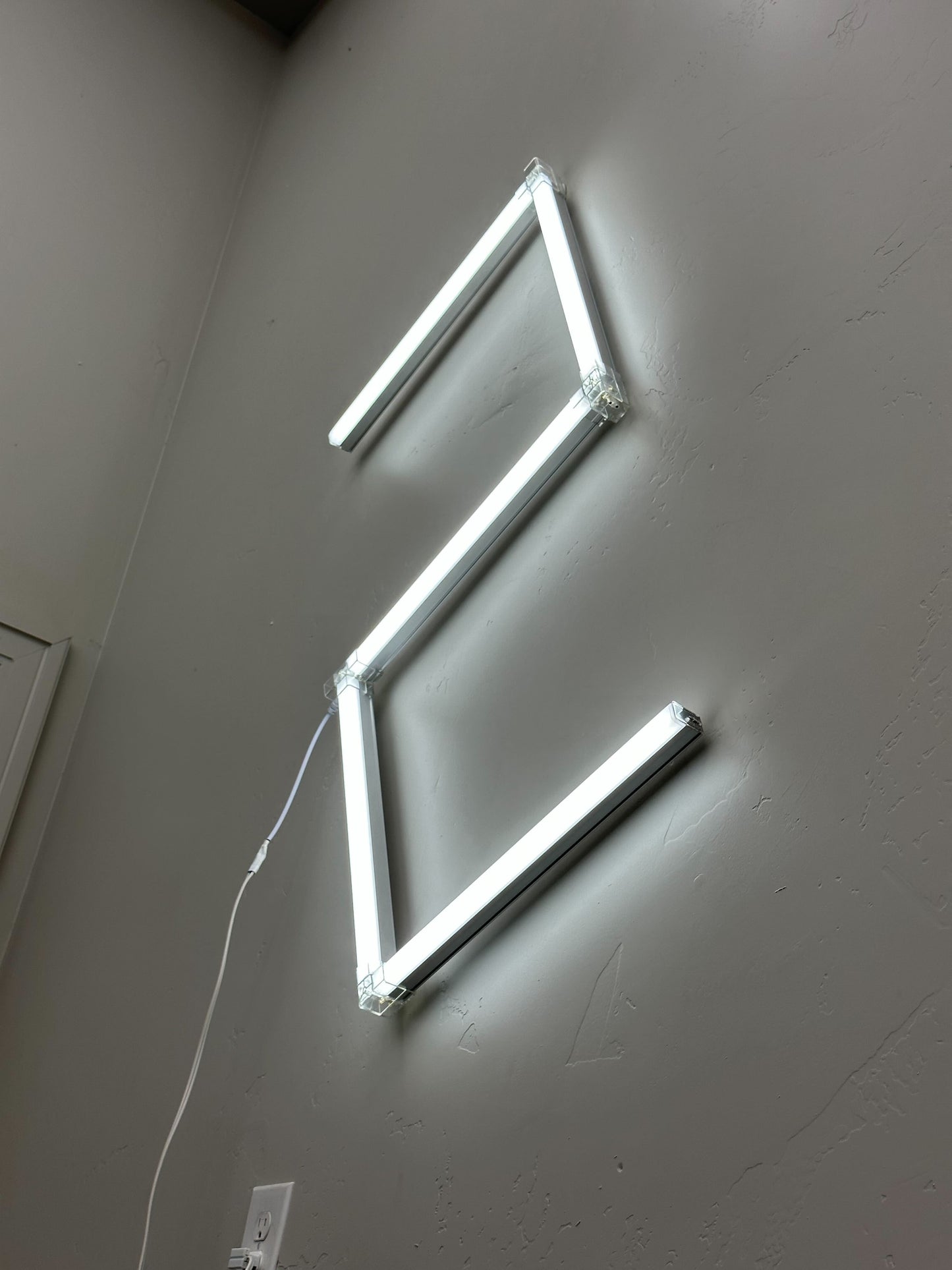Number 2 LED Light Kit, Borderless, Number Series, Super Bright Daylight White 6500K, TRON-LED-LIGHT-KIT-NUMBER-2