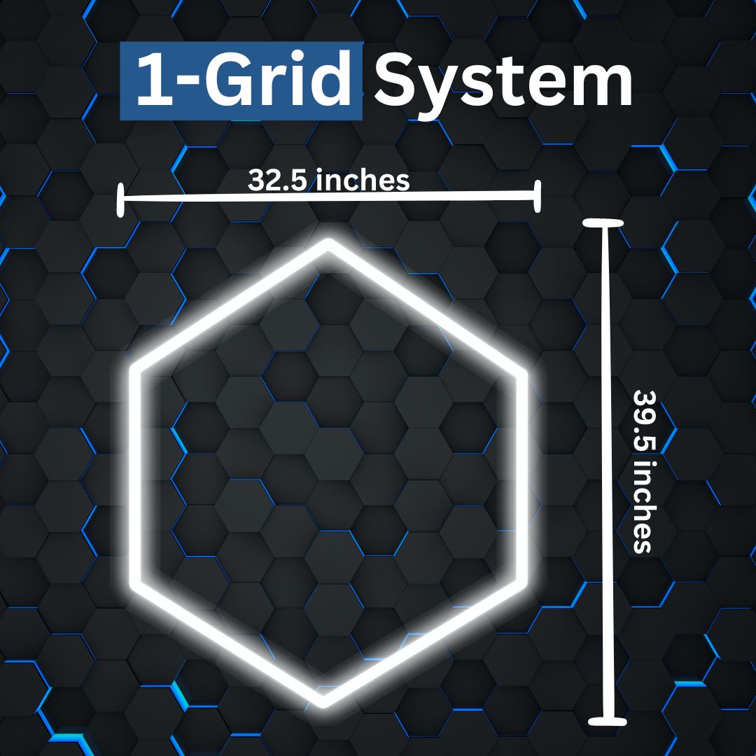 Premium Hexagon LED Lighting Grids