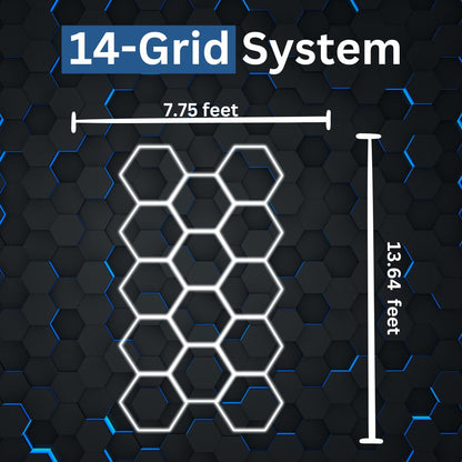 Premium Hexagon LED Lighting Grids